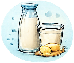 Icona allergene Latte e derivati